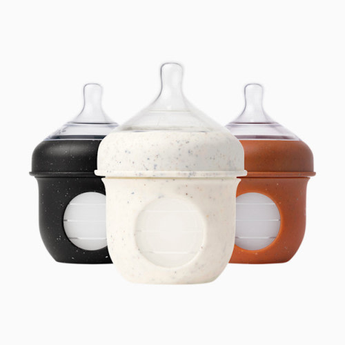 Boon NURSH Silicone Pouch Bottles - Speckle, 4 Oz