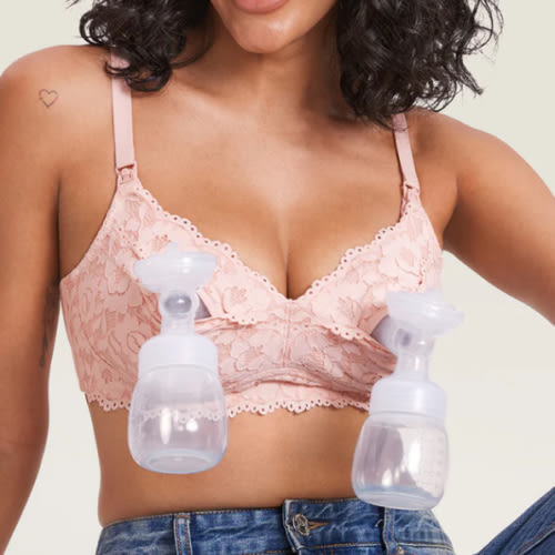 Cotton Lining Hands Free Pumping Bra