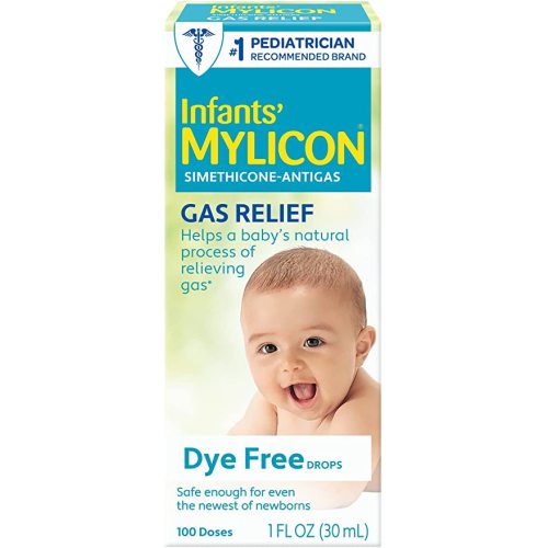 Mylicon Gas Relief Drops for Infants and Babies, Dye Free Formula, 1 Fluid Ounce