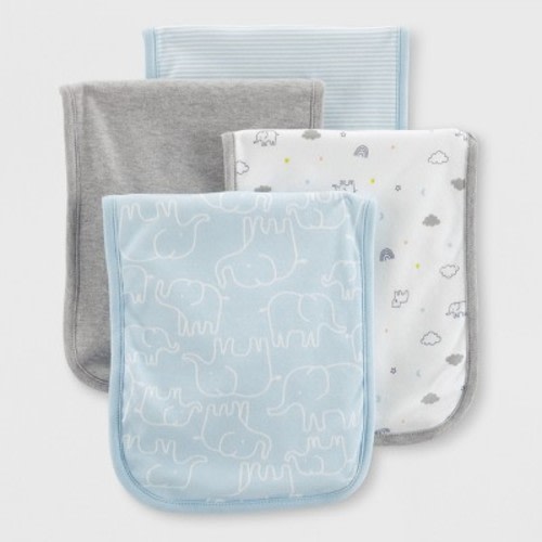 Baby 4pk Burp Cloths - Just One You® made by carter's One Size