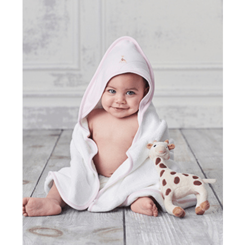 Sophie la girafe Pink Hooded Towel & Mitt Set
