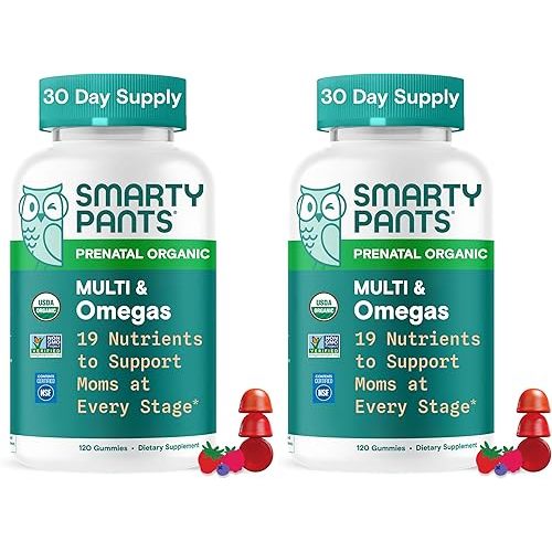 SmartyPants Organic Prenatal Vitamins - 1 COUNT (PACK OF 2)