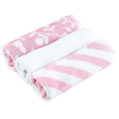 Wash Cloths - Double Layer 3-Pack - Girl Prints | by Kushies