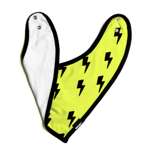 Bamboo Bandana Bib in Neon Electric Lime x Jagger