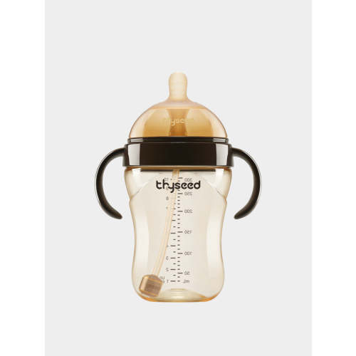 Thyseed PPSU Transition Baby Bottle | 10oz/300ml (Handle Edition）