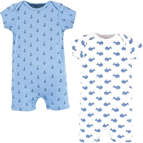 Hudson Baby Unisex Cotton Rompers