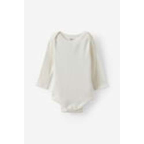 Organic Pointelle Long Sleeve Bubbysuit