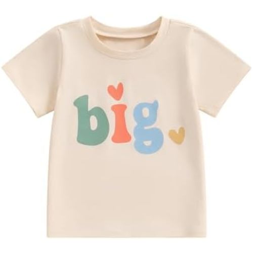 Brother Sister Matching Outfits Big Middle Little Sibling Shirt Baby Summer Romper Pregnancy Announcement Shirts