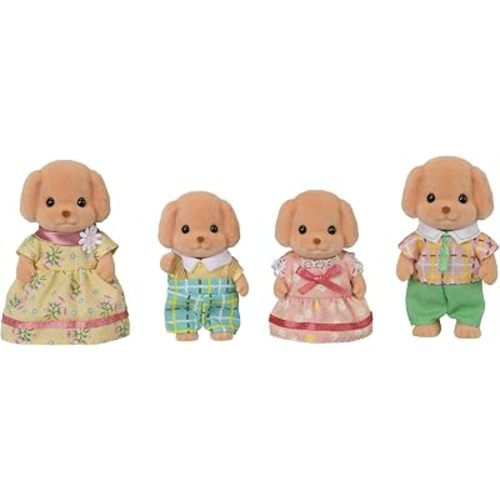 Calico Critters - Toy Poodle Family - Collectible Toys