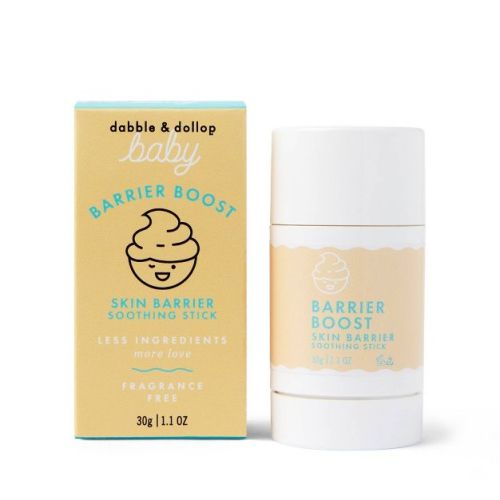 Dabble & Dollop Baby Barrier Boost Skin Soothing Stick, Fragrance-Free Balm for Dry Skin, Eczema-Prone & Sensitive Skin - 1.1 oz