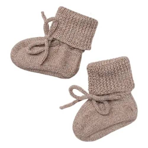 Main Sauvage - Alpaca slippers - Oats | Smallable