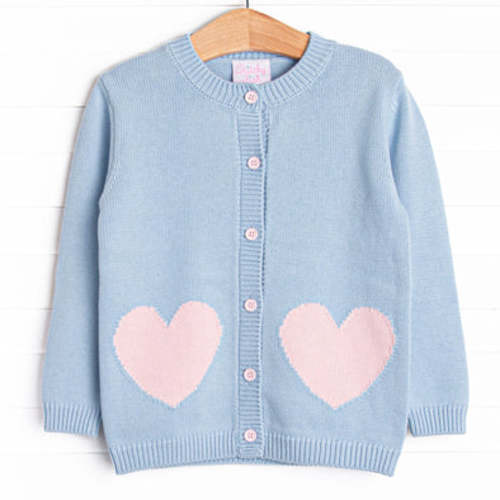 Secret Admirer Cardigan, Blue – Stitchy Fish
