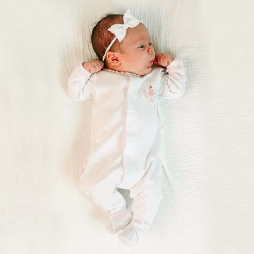 Twinkle Toes Embroidered Footie