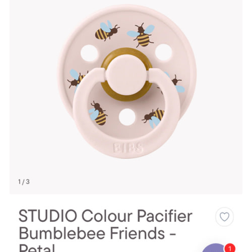 STUDIO Colour Pacifier Bumblebee Friends - Petal – Bibsworld store US