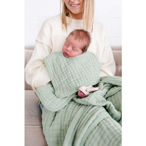 Cloud Muslin™ Burp Cloth 2 Pack - Nellie/Blush