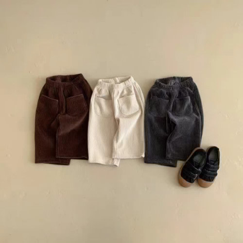 Baby Solid Color Corduroy Basic Pants