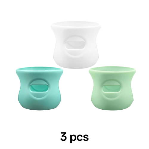 BESTSKY Baby Bottle Holder,High-Quality Silicone Silicone Sleeves for Avent Natural Glass Baby Bottles,Clean Design Silicone Sleeves,Multicolor2