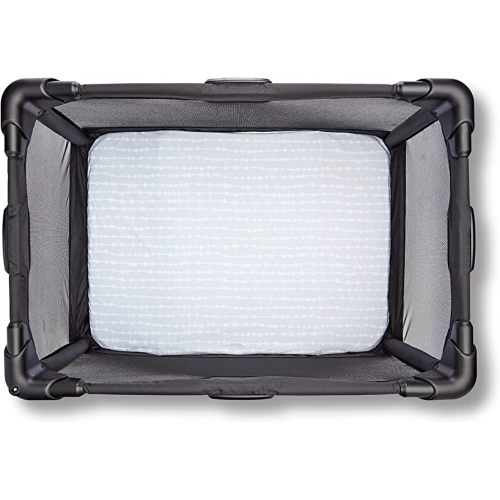 4moms Breeze Playard Sheets, Machine Washable, Soft, Plush, Waterproof Fabric, Grey Beads