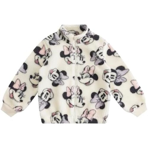 Disney Minnie Mouse Winnie the Pooh Girls Sherpa Coat Jacket for Infant, Toddler, and Big Kids