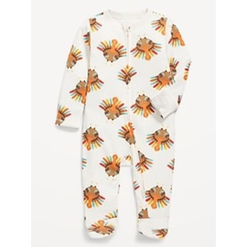Printed 2-Way-Zip Sleep & Play Footed One-Piece for Baby | Old Navy
