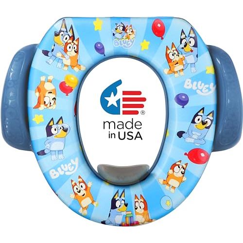 Bluey Soft Potty Seat - Potty Training Toilet Seat, Soft Cushion, Baby Potty Training, Safe, Easy to Clean