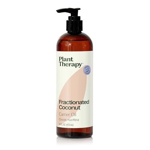 Plant Therapy Fractionated Coconut Oil Carrier Oil 16 oz | Liquid Carrier Oil for Massage, Skincare, Body Care, Hair Care, Great for Diluting Essential Oils & DIY Creations