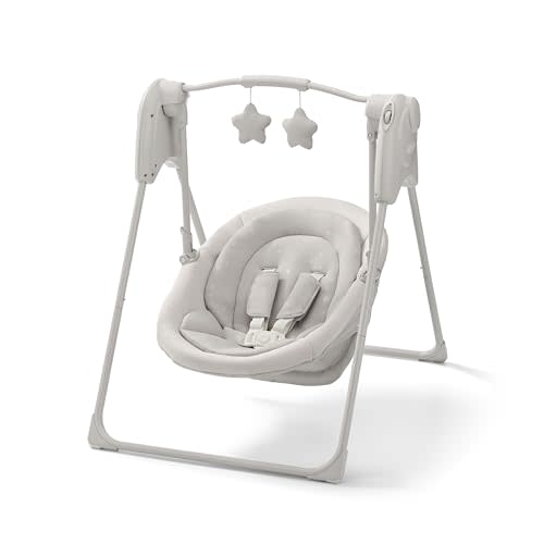 Graco Slim Spaces Compact Baby Swing - Indoor Infant Swing, Baby Registry Must Have, Gifts for New Parents