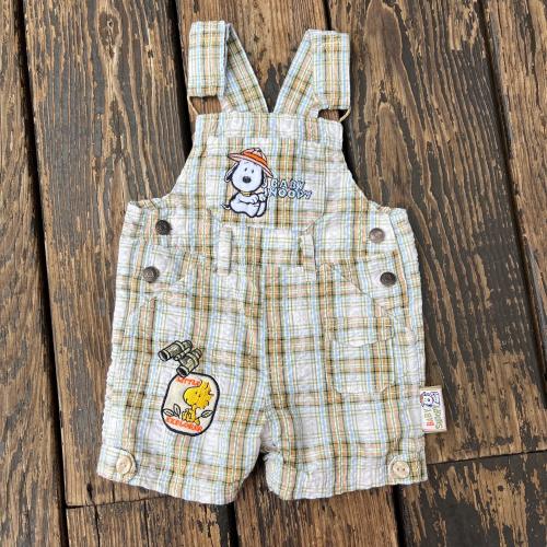 vintage baby snoopy 3m-6m short overalls Little Explore