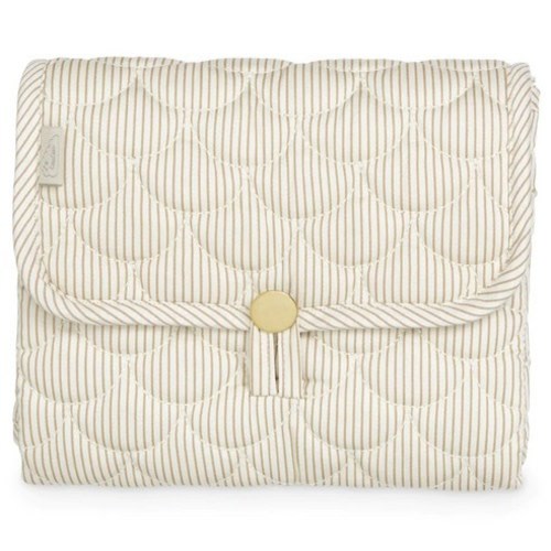 캠캠 코펜하겐 패브릭 휴대용 기저귀 매트, 카멜스트라이프, 1개