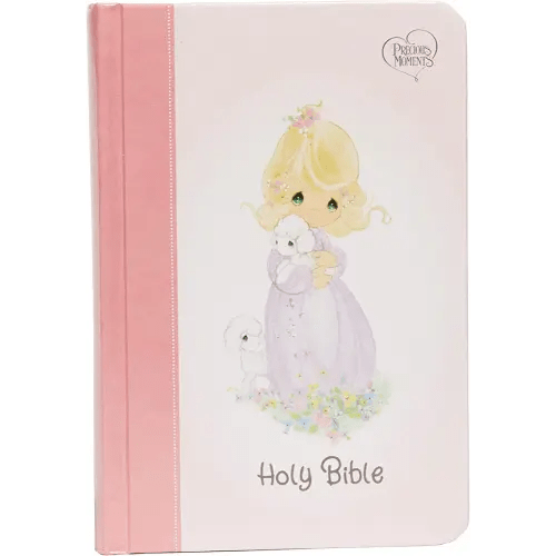 NKJV, Precious Moments Small Hands Bible, Hardcover, Pink, Comfort Print: Holy Bible, New King James Version