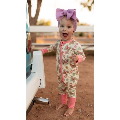 Infant Romper in Groovy Butterfly