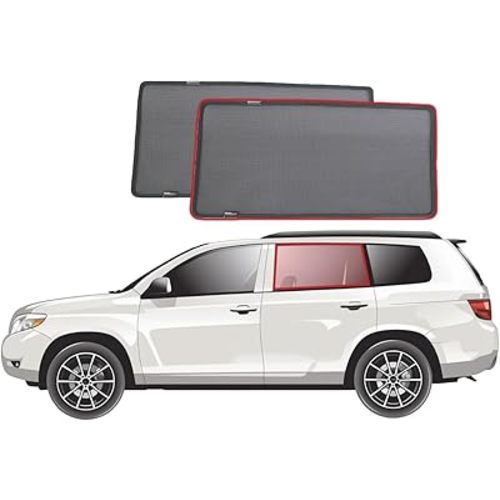 SNAPSHADES Car Rear Window Shades for Toyota Kluger/Highlander 2nd Gen (XU40; 2007-2013)
