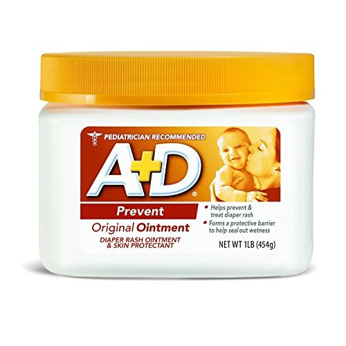 A&D Original Diaper Ointment 1 Pound Per Jar, 2 Pack