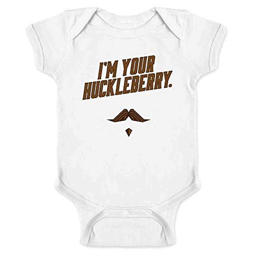 Pop Threads Im Your Huckleberry Western Quote Funny Vintage Infant Baby Boy Girl Bodysuit