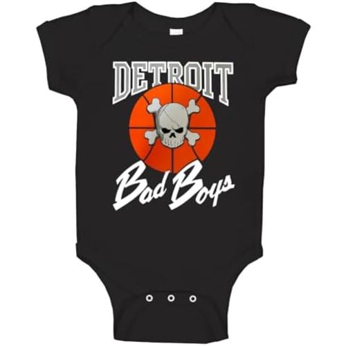 Detroit Bad Boys Retro Fan Baby One Piece