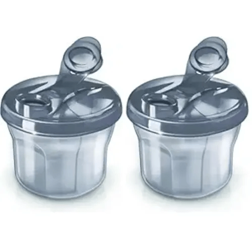 Philips AVENT Powder Formula Dispenser and Snack Cup for Unisex Baby,Grey,SCF135/18,(Pack of 2)