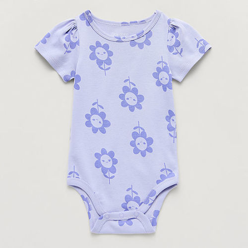 Okie Dokie Baby Girls Round Neck Short Sleeve Bodysuit - JCPenney