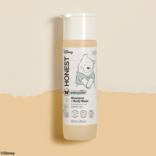 The Honest Company 2-in-1 Cleansing Shampoo + Body Wash and Face + Body Lotion Bundle + Disney Design | Gentle Enough for Baby | Dermatologist Tested | Honest