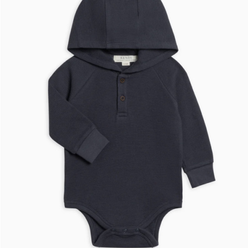 Cole Waffle Knit Hoodie Bodysuit