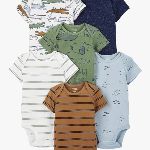 Simple Joys by Carter's Baby-Boys 6-Pack Short-Sleeve Bodysuit