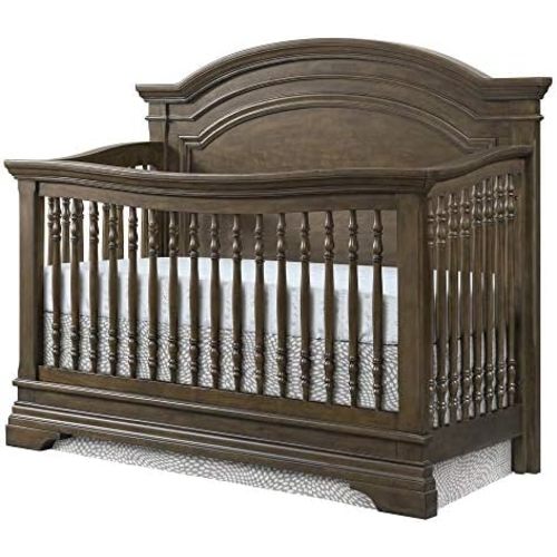 Westwood Design Olivia Arch Paneled 4 in 1 Convertible Crib, Brushed Rosewood
