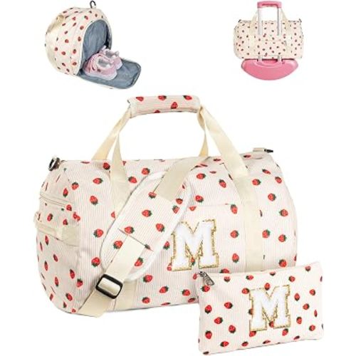Kids Personalized Weekend Duffel Bags (Letter M)
