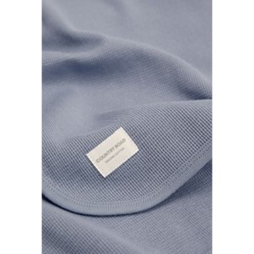 Slate Blue Organically Grown Cotton Waffle Blanket - Accessories | Country Road