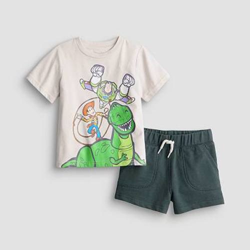 Baby & Toddler Boy Disney / Pixar's Toy Story Buzz Lightyear, Woody & Rex 2-Piece T-Shirt & Shorts Set
