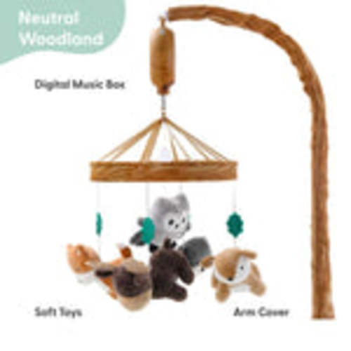 Whimsical Woodland Baby Musical Crib Mobile