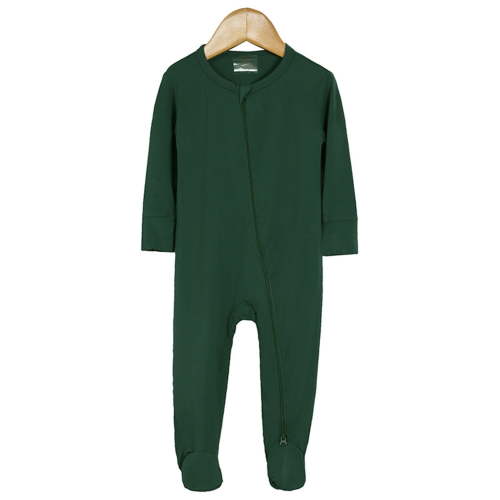 SXCXLSA Newborn Infant Baby Footed Pajamas Zipper Romper Long Sleeve Bamboo Fiber Sleeper Jumpsuit for Boys and Girls