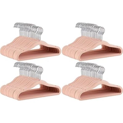 Amazon Basics Kids Velvet Non-Slip Clothes Hangers