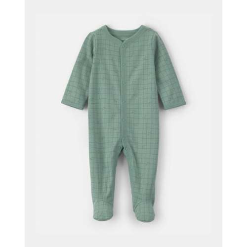 Baby Boy Dinosaur 100% Cotton Sleep & Play Pajamas - Green | Carter's