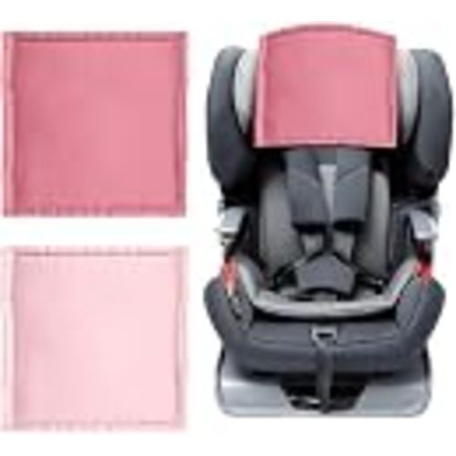 Satin Car Seat Headrest Cover for Baby, 2 Pack Hair Protector | 2-pack washable satin headrest covers with adjustable straps, designed to reduce hair friction in baby car seats.