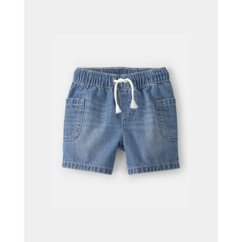 Baby Boy Denim Drawstring Shorts - Blue - OshKosh B'gosh | Carter's